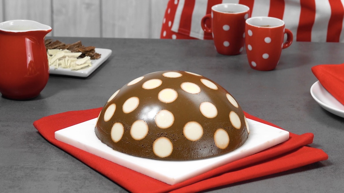 Polka Dot Pudding Cake