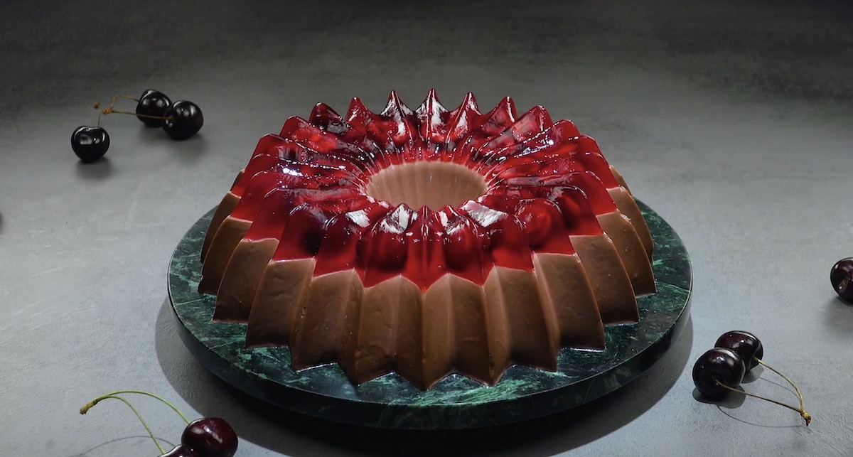 Chocolate Cherry Jello Bundt Cake