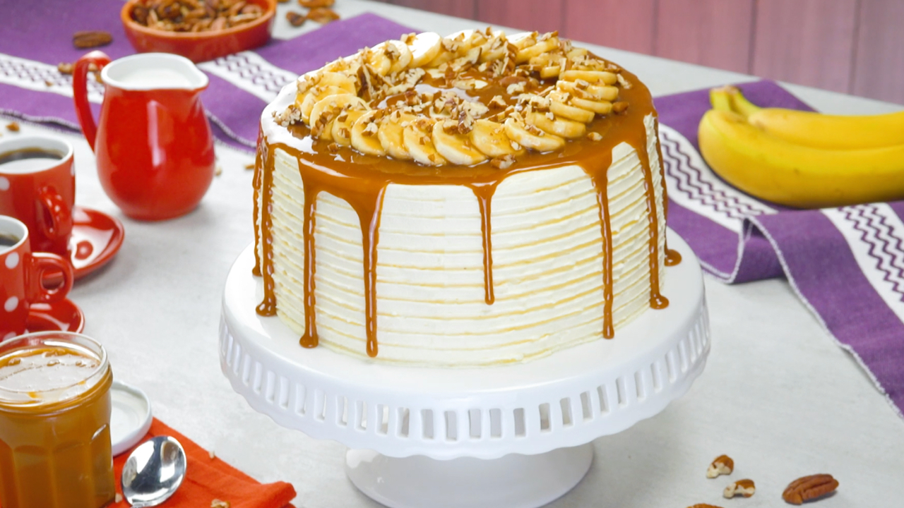 バノフィ―パイをケーキに仕立てるレシピ