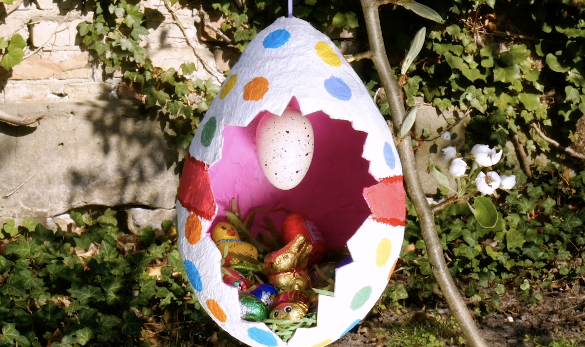 Paper Mâché Easter Egg