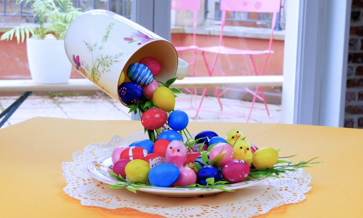 Floating Easter Egg Centerpiece
