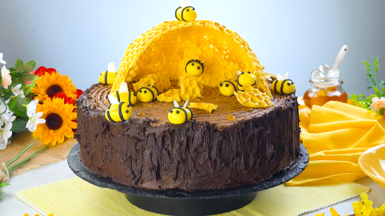 リアルな蜂の巣ケーキのレシピ