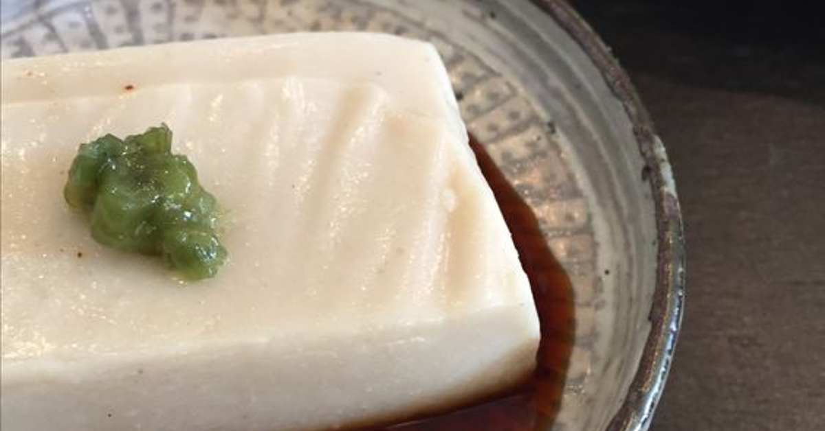 Homemade sesame tofu