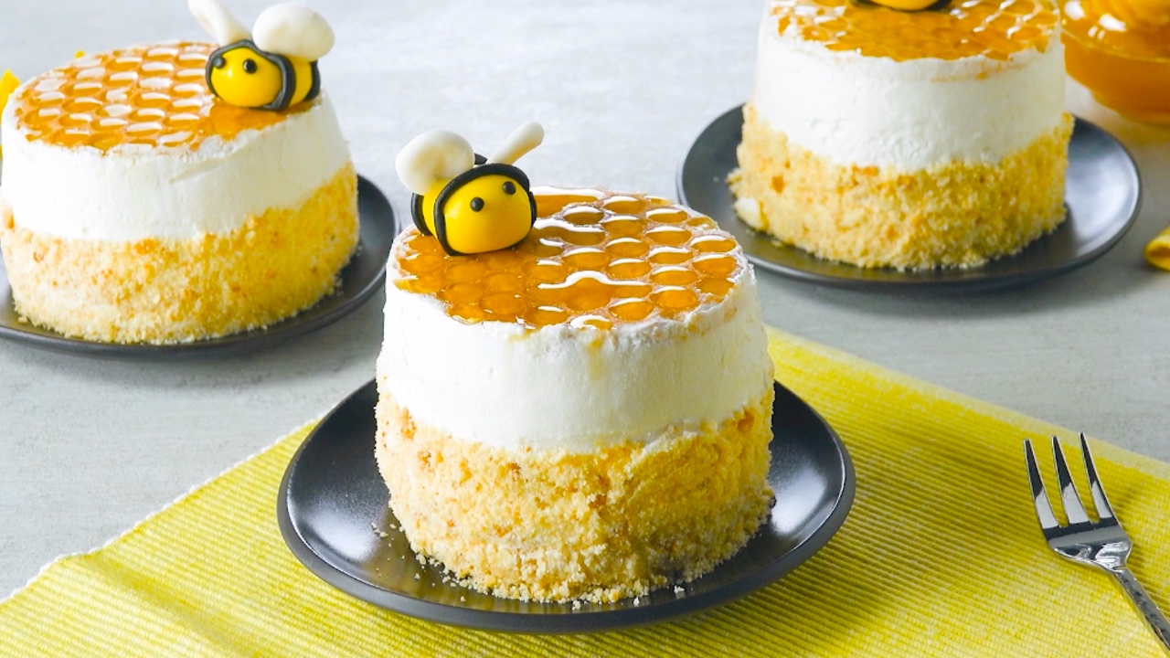 蜂の巣のチーズケーキ