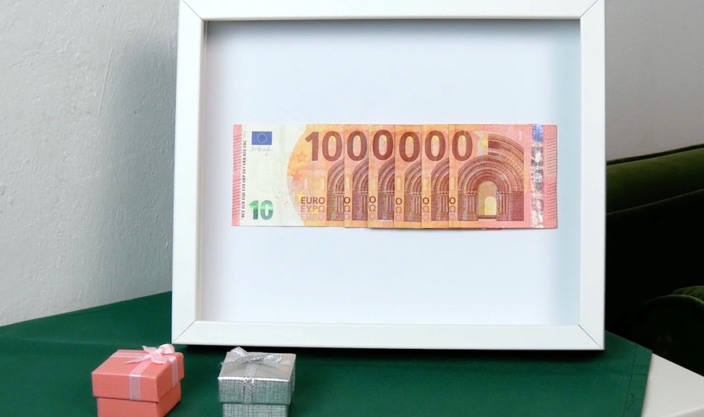 100万ユーロ紙幣完成例